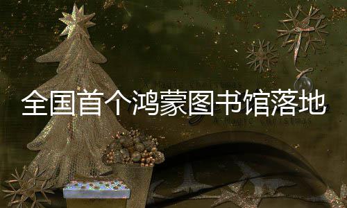 地罗图书馆落首个鸿蒙湖全国