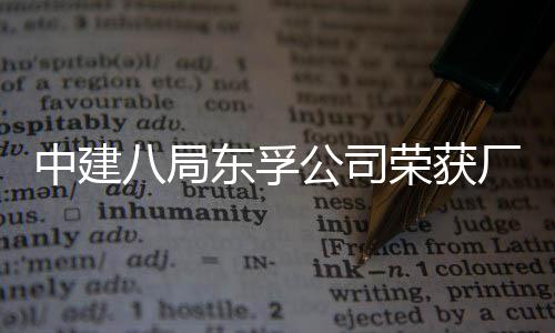 八局东孚民主公司公开管理厂务2项中建荣获荣誉
