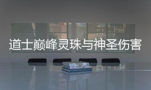 道士巅峰圣伤害与神灵珠